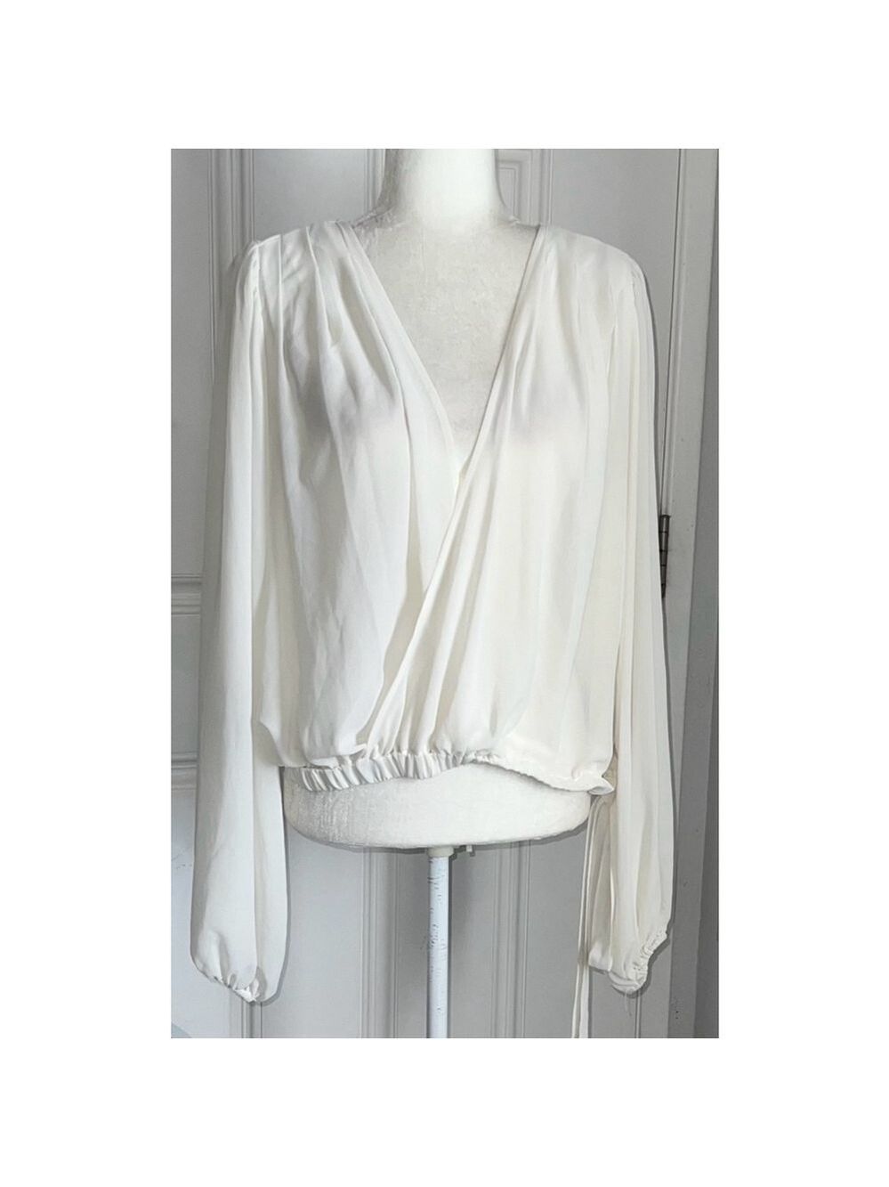 Fashion to Figure Flowy Sleeve Surplice Top Plus Size 2